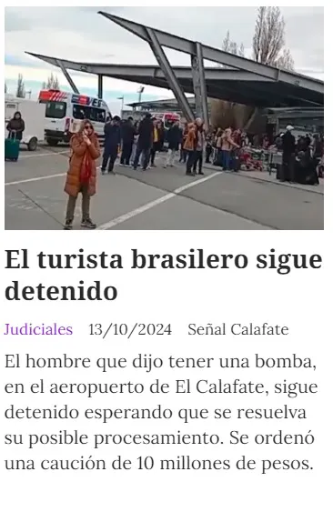 turista bomb detenido