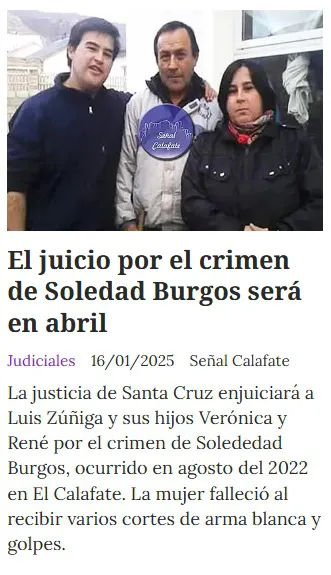 Juico soledad burgos noticia