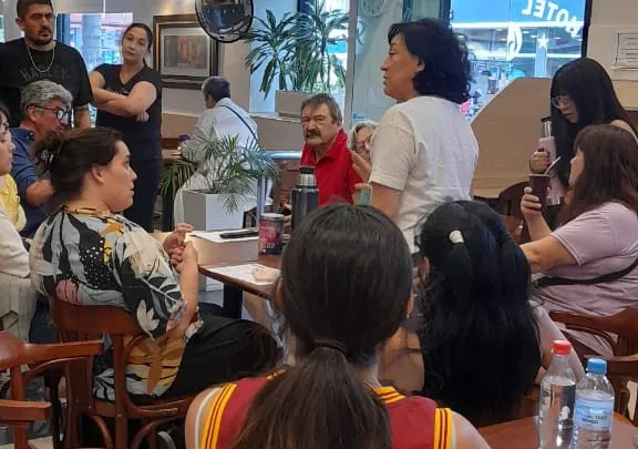 Reunión de afiliados de la CSS  Santa Cruz en el Hotel Palermo de la Capital Federal