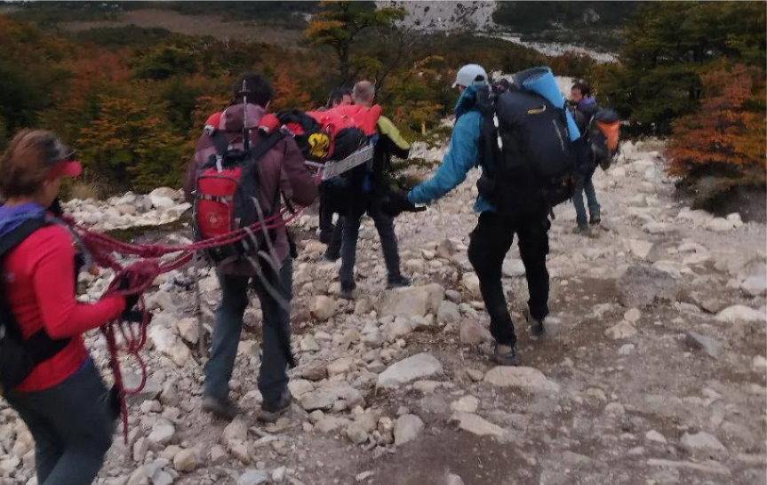 Turistas asistidos en El Chaltén - Foto Ilustrativa