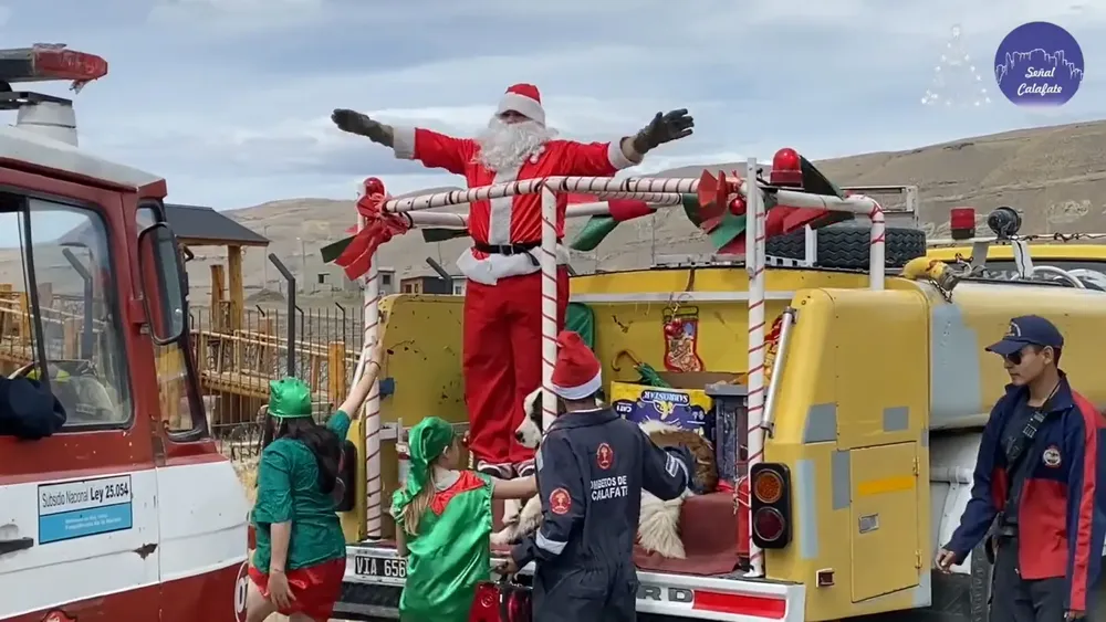 papa noel bomberos voluntarios