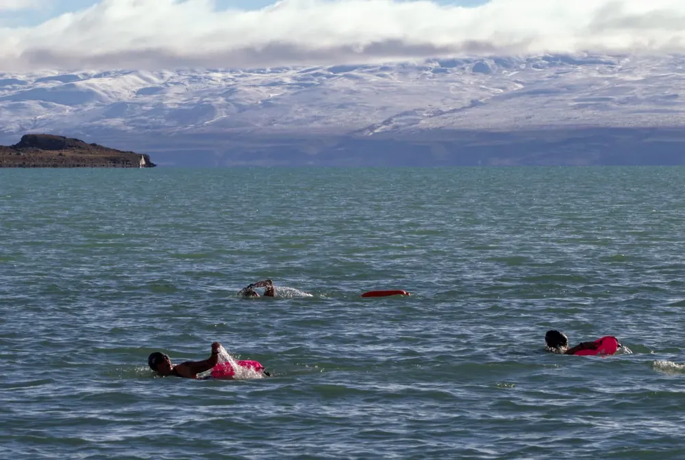 Entrenamiento  el Lago Argentino