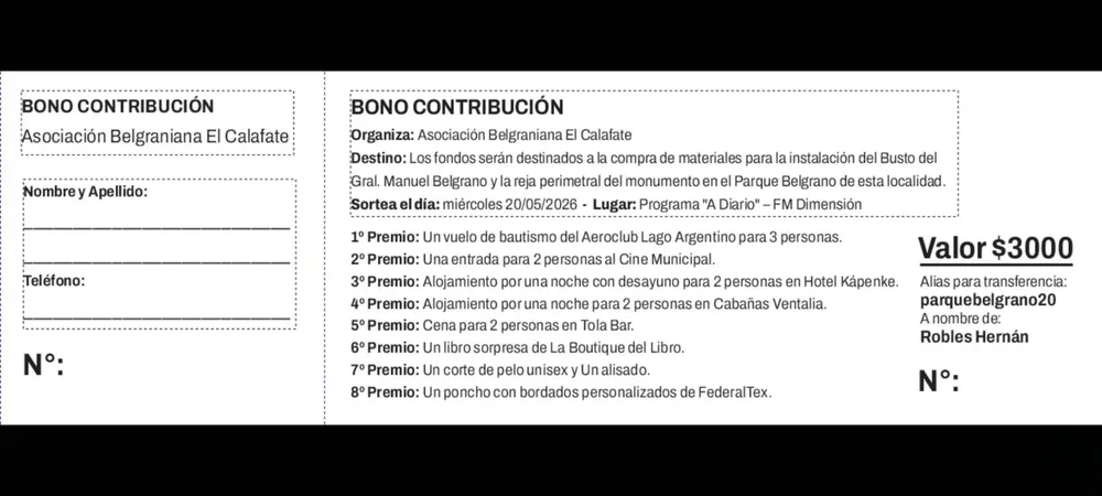 Bono busto belgrano