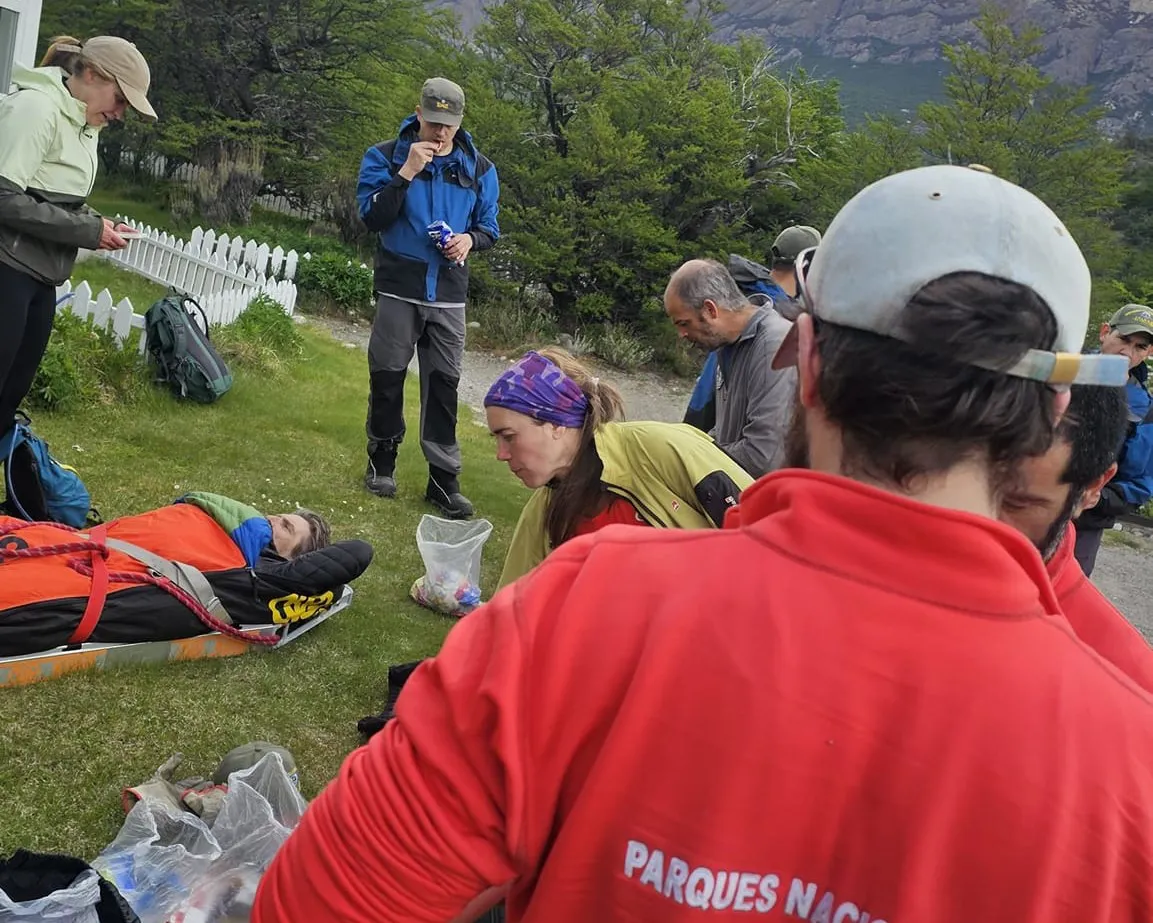 Rescate sendero fitz roy