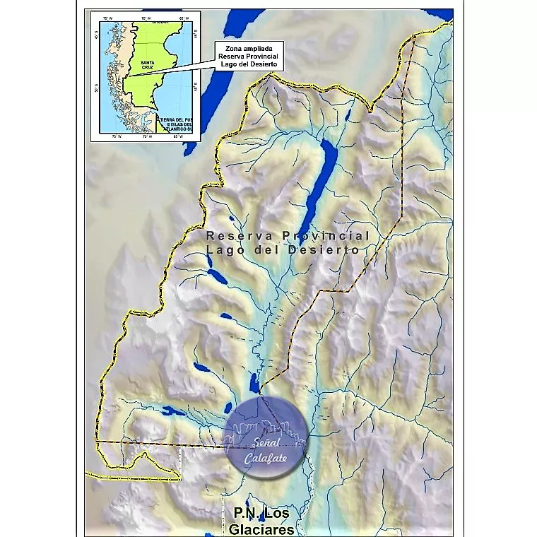 Reserva Lago del Desierto - Mapas