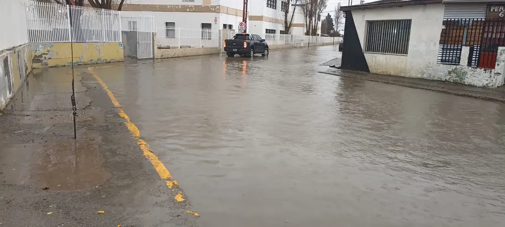 Rio Gallegos bajo agua