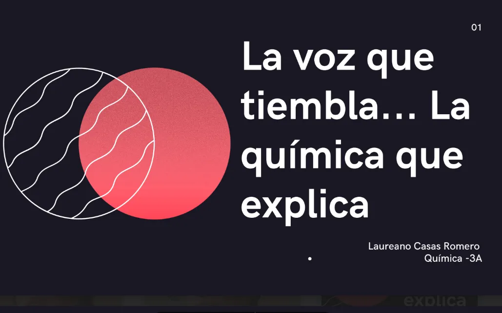 La voz que tiembla trabajo