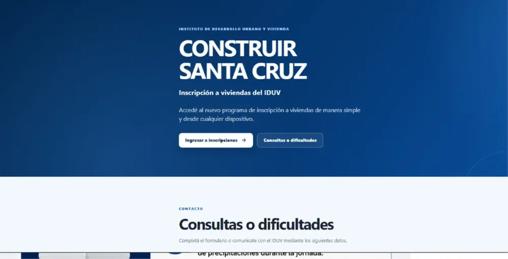 construir santa cruz web