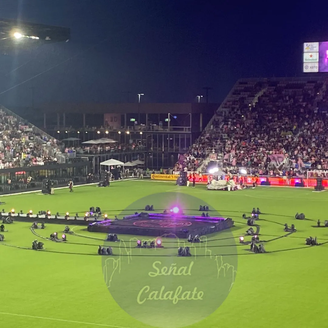 Calafateño en Presentación de Messi