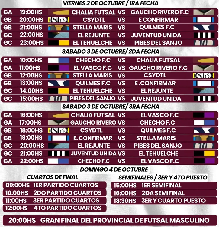 provincial de futsal en tres lagos