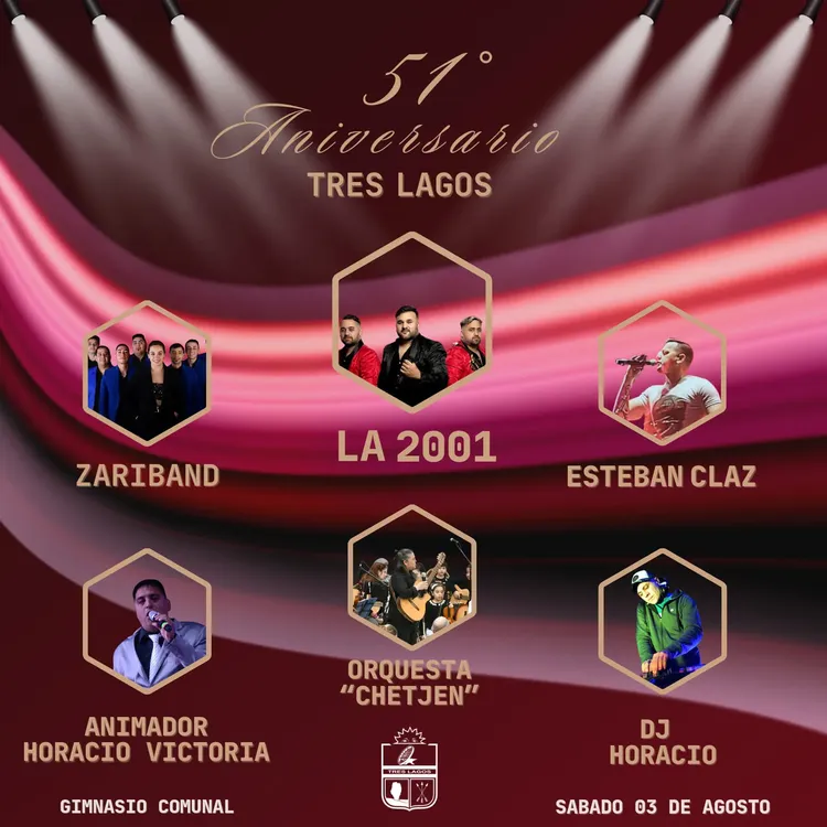 Tres Lagos 51 Aniversario