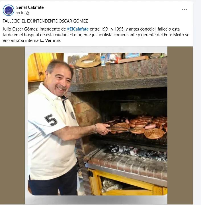 fallecimiento gómez, noticia
